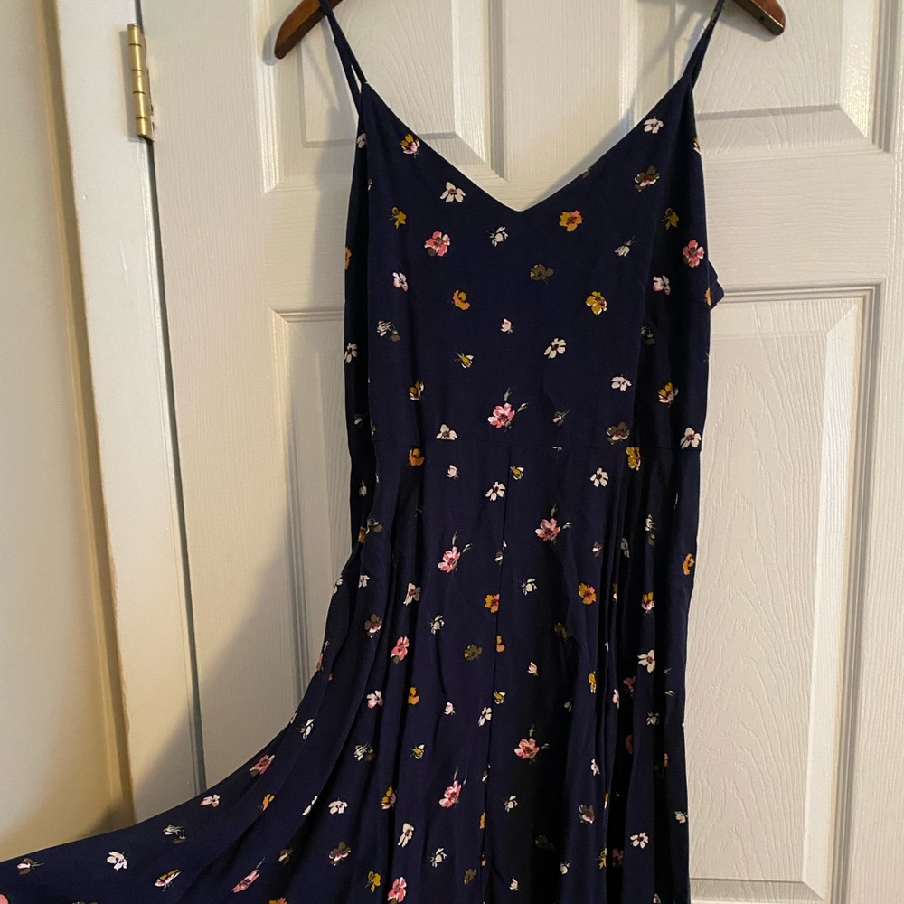 Gap Navy blue floral summer dress